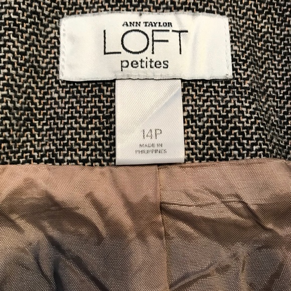 LOFT Tweed Blazer ~ Size 14 Petite - Picture 4 of 7